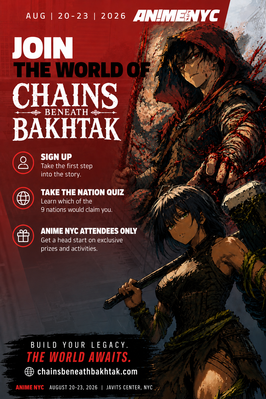Chains Beneath Bakhtak — Anime NYC Aug 20-23, 2026